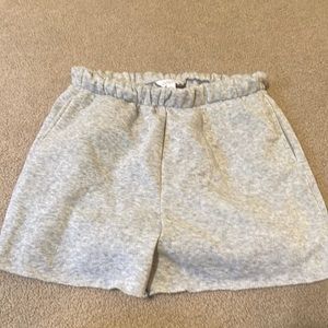 Light gray, shorts, stretchy, comfy